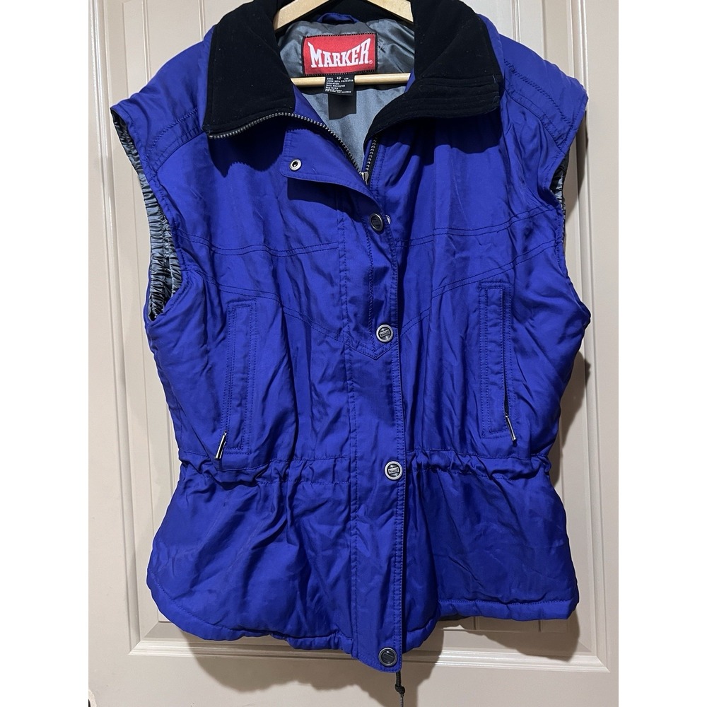 Marker Vintage 90s Vest Men's sz 12 Blue Gray